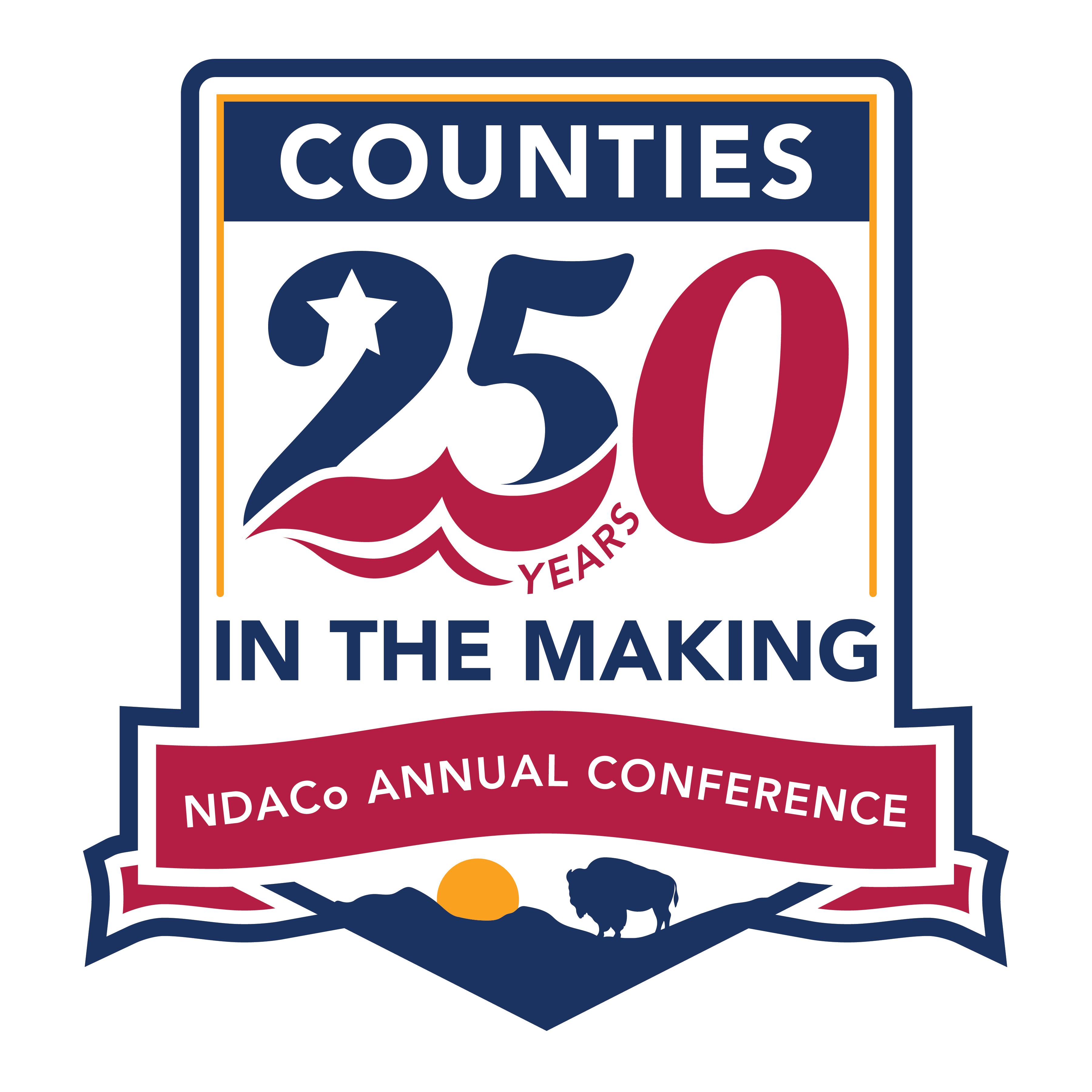 Counties: 250 Years in the Making - NDACo Annual Conference badge